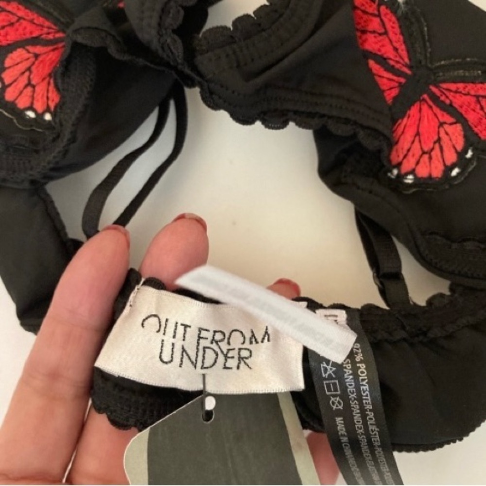 Urban Outfitters Triangle Bra Nature Butterfly Small BNWT - Picture 4 of 4